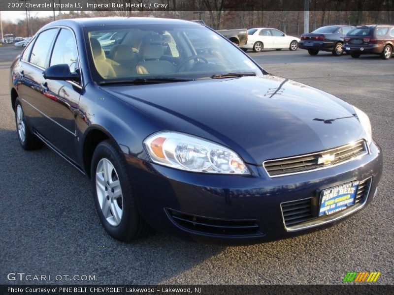 Imperial Blue Metallic / Gray 2007 Chevrolet Impala LS