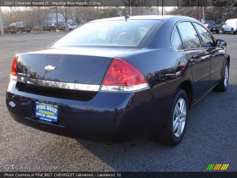 Imperial Blue Metallic / Gray 2007 Chevrolet Impala LS