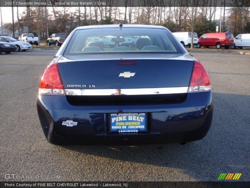 Imperial Blue Metallic / Gray 2007 Chevrolet Impala LS