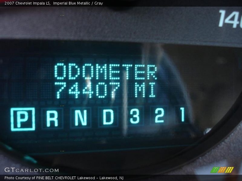 Imperial Blue Metallic / Gray 2007 Chevrolet Impala LS