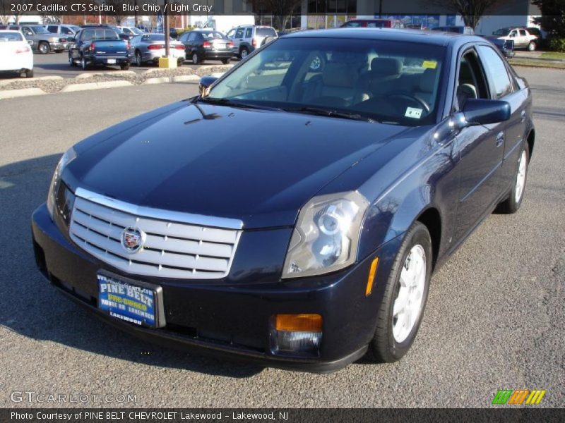 Blue Chip / Light Gray 2007 Cadillac CTS Sedan