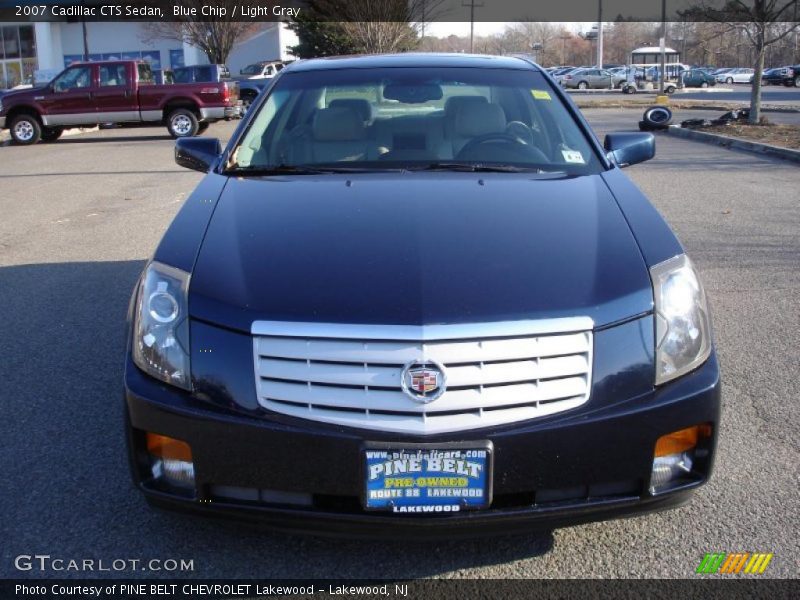 Blue Chip / Light Gray 2007 Cadillac CTS Sedan