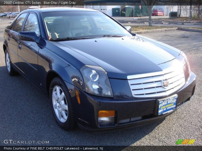 Blue Chip / Light Gray 2007 Cadillac CTS Sedan