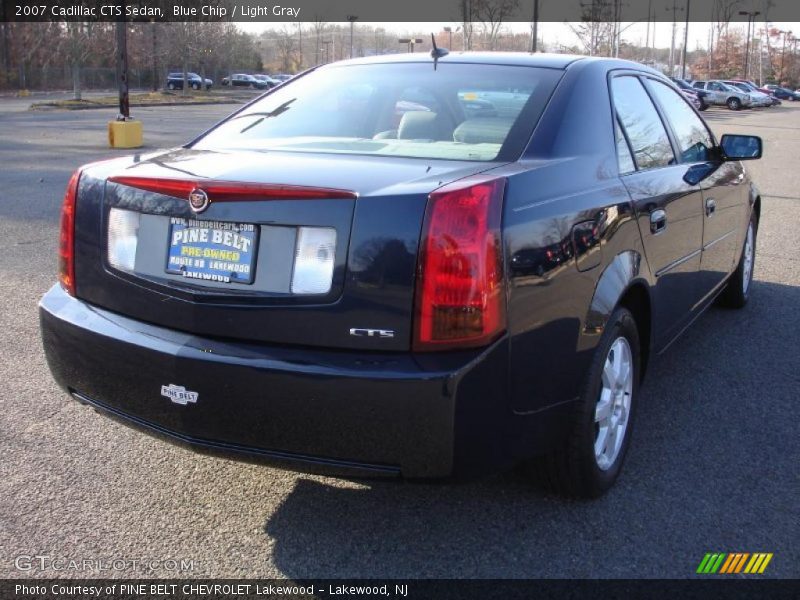 Blue Chip / Light Gray 2007 Cadillac CTS Sedan