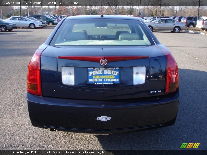 Blue Chip / Light Gray 2007 Cadillac CTS Sedan
