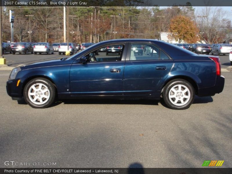 Blue Chip / Light Gray 2007 Cadillac CTS Sedan