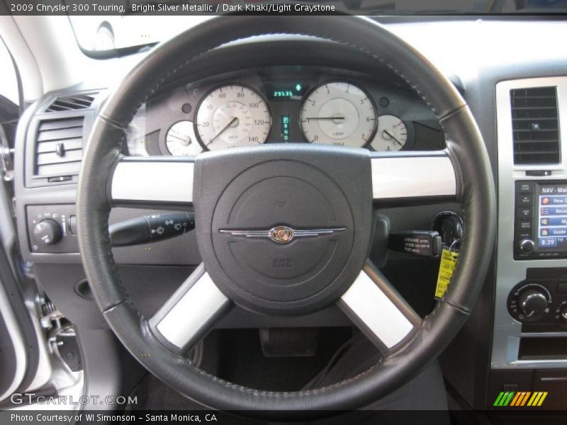 Bright Silver Metallic / Dark Khaki/Light Graystone 2009 Chrysler 300 Touring