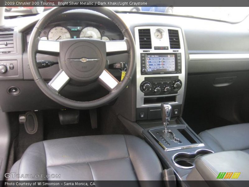 Bright Silver Metallic / Dark Khaki/Light Graystone 2009 Chrysler 300 Touring