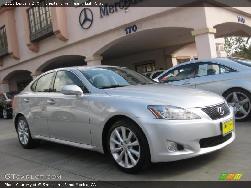 Tungsten Silver Pearl / Light Gray 2010 Lexus IS 250