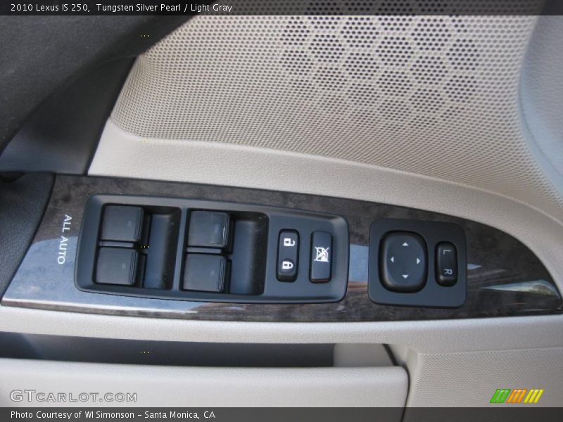Tungsten Silver Pearl / Light Gray 2010 Lexus IS 250