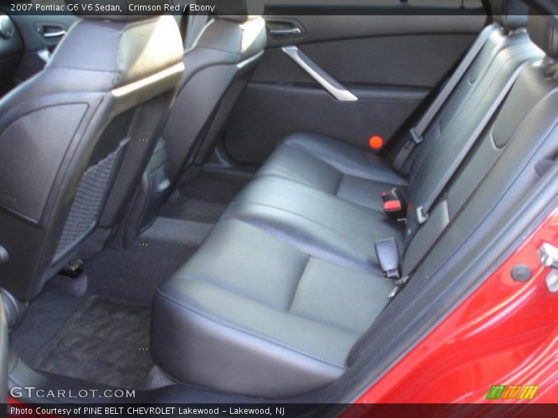 Crimson Red / Ebony 2007 Pontiac G6 V6 Sedan