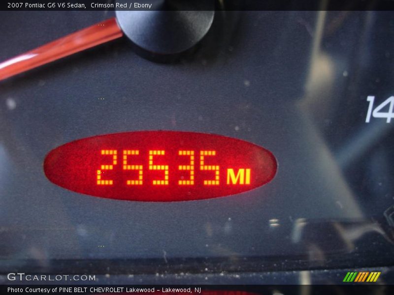 Crimson Red / Ebony 2007 Pontiac G6 V6 Sedan