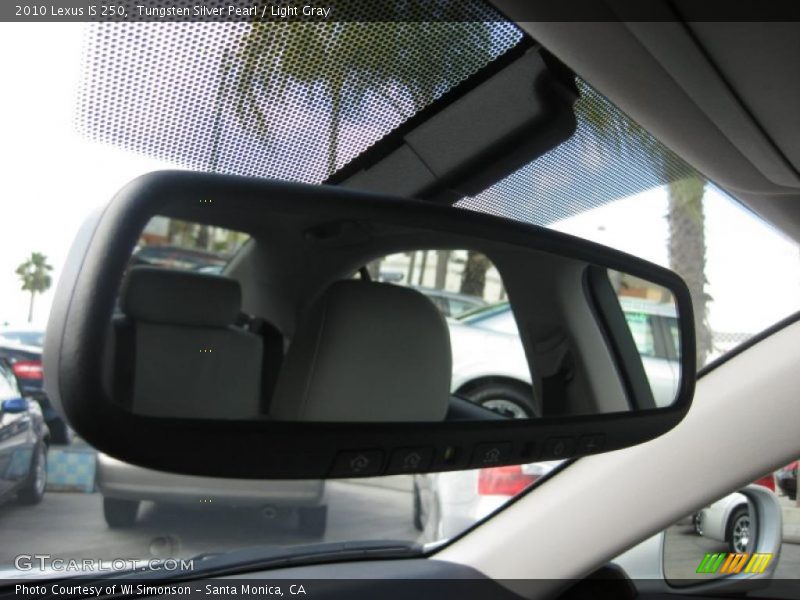 Tungsten Silver Pearl / Light Gray 2010 Lexus IS 250