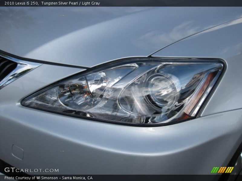 Tungsten Silver Pearl / Light Gray 2010 Lexus IS 250