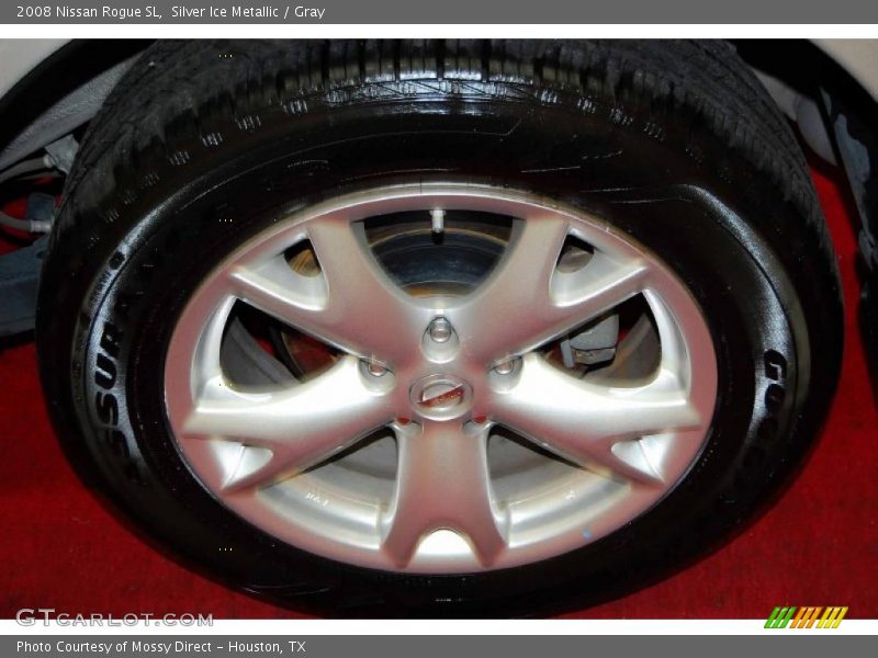 Silver Ice Metallic / Gray 2008 Nissan Rogue SL