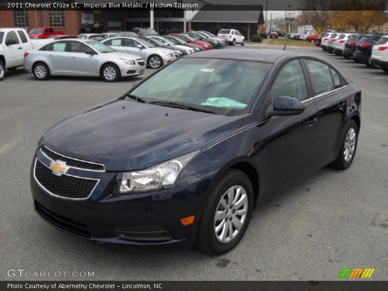 Imperial Blue Metallic / Medium Titanium 2011 Chevrolet Cruze LT