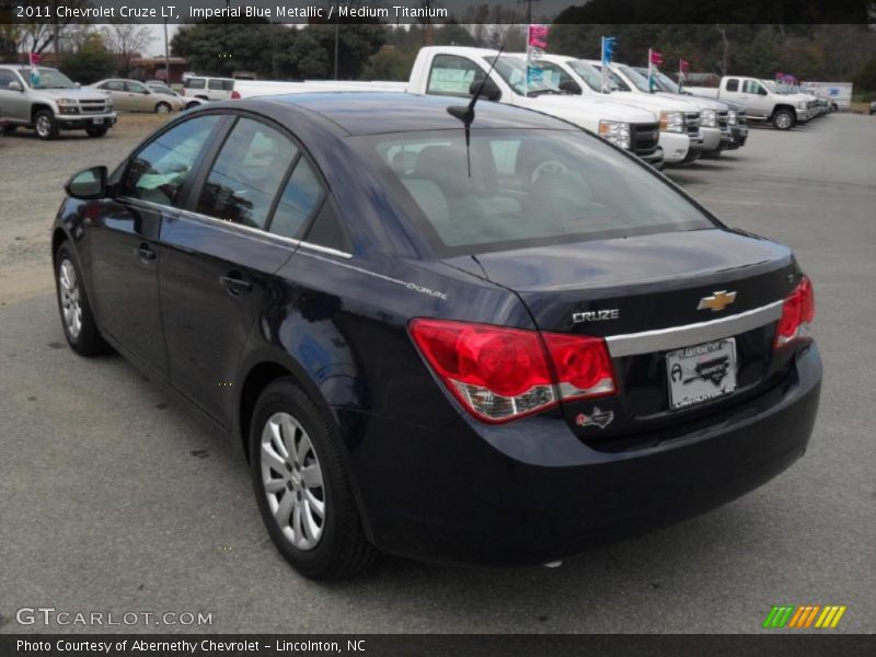 Imperial Blue Metallic / Medium Titanium 2011 Chevrolet Cruze LT