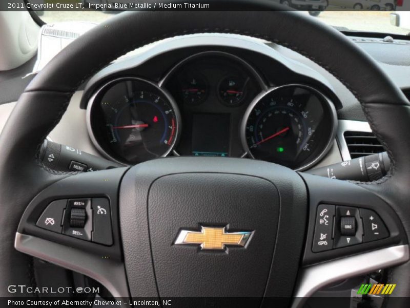 Imperial Blue Metallic / Medium Titanium 2011 Chevrolet Cruze LT