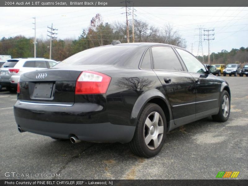 Brilliant Black / Beige 2004 Audi A4 1.8T quattro Sedan