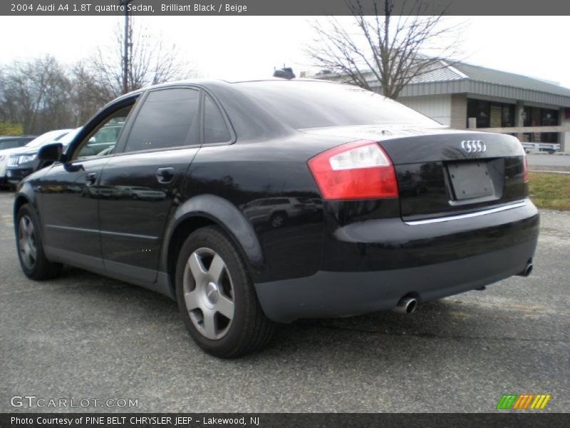 Brilliant Black / Beige 2004 Audi A4 1.8T quattro Sedan