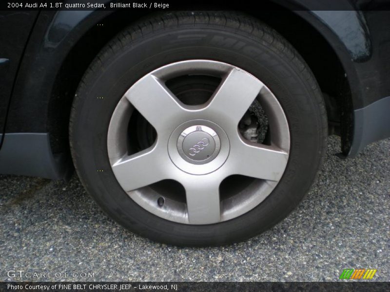 Brilliant Black / Beige 2004 Audi A4 1.8T quattro Sedan
