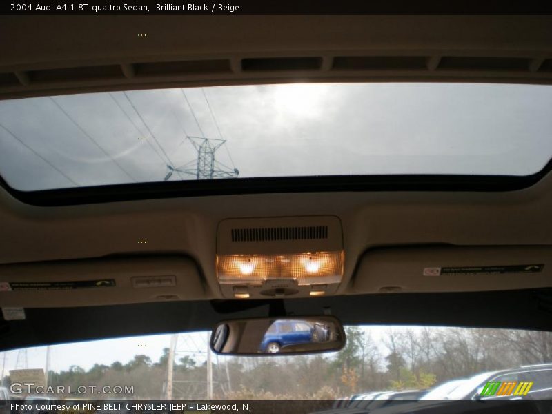 Brilliant Black / Beige 2004 Audi A4 1.8T quattro Sedan