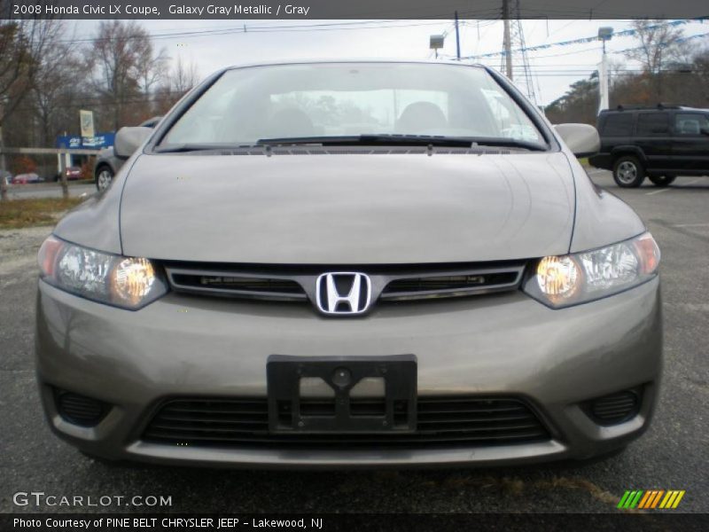 Galaxy Gray Metallic / Gray 2008 Honda Civic LX Coupe