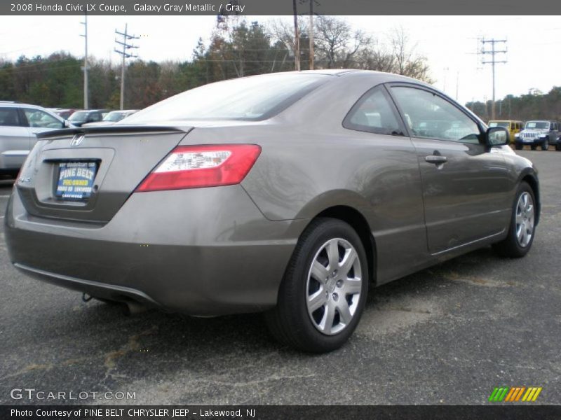 Galaxy Gray Metallic / Gray 2008 Honda Civic LX Coupe