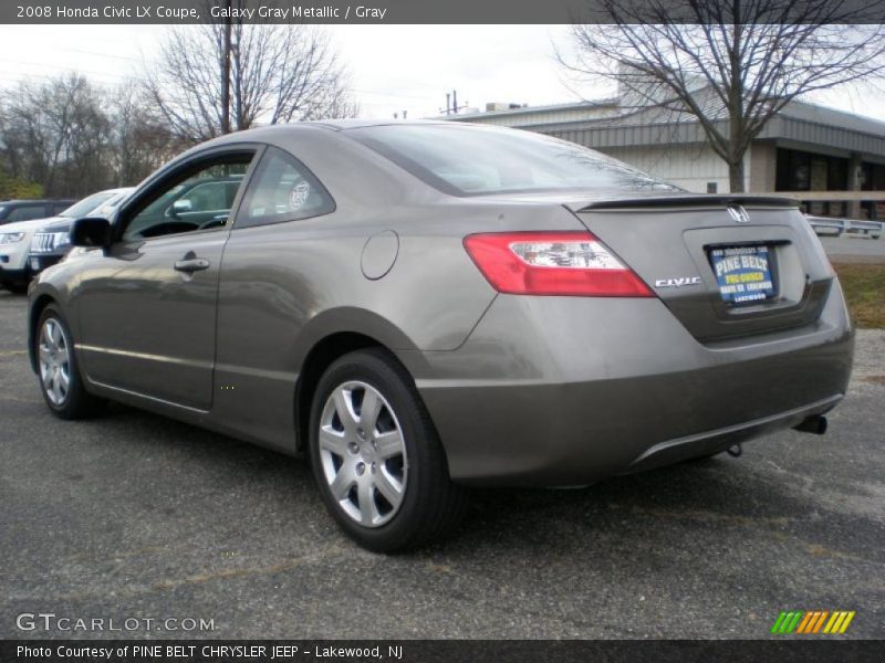 Galaxy Gray Metallic / Gray 2008 Honda Civic LX Coupe