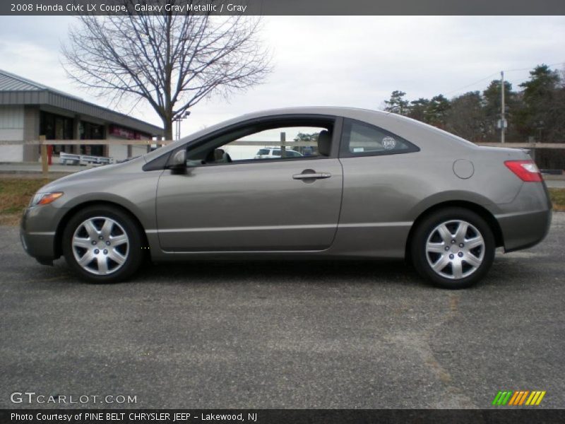 Galaxy Gray Metallic / Gray 2008 Honda Civic LX Coupe