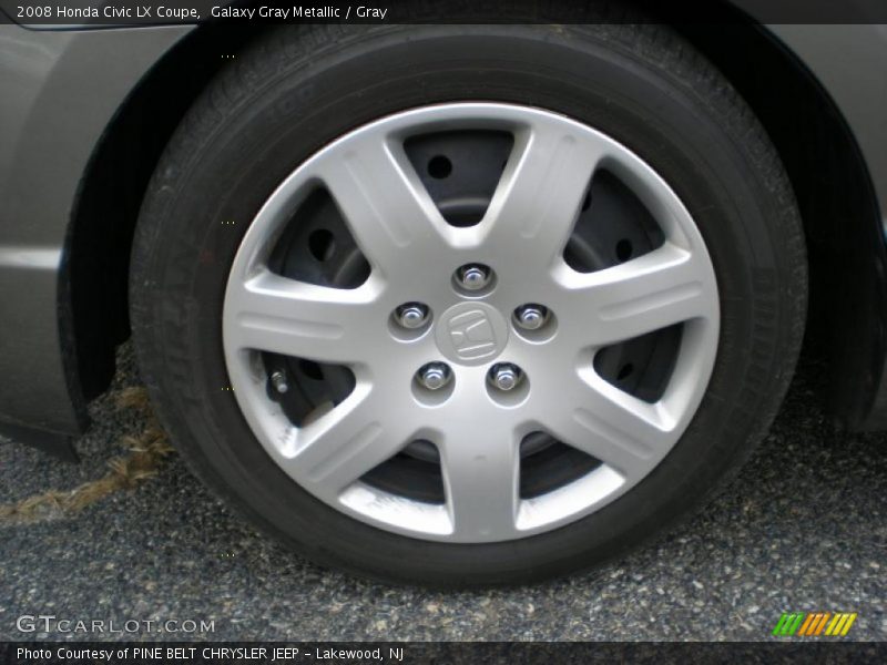 Galaxy Gray Metallic / Gray 2008 Honda Civic LX Coupe