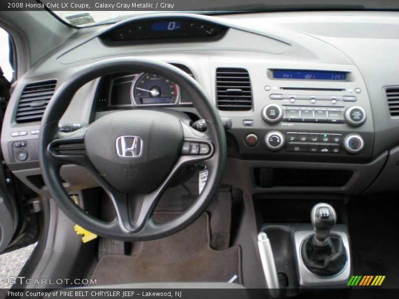 Galaxy Gray Metallic / Gray 2008 Honda Civic LX Coupe