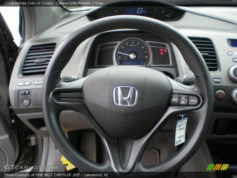 Galaxy Gray Metallic / Gray 2008 Honda Civic LX Coupe