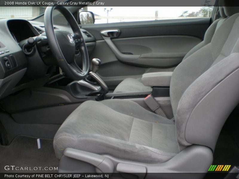 Galaxy Gray Metallic / Gray 2008 Honda Civic LX Coupe