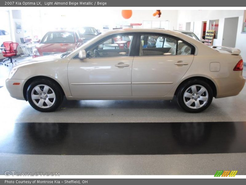 Light Almond Beige Metallic / Beige 2007 Kia Optima LX
