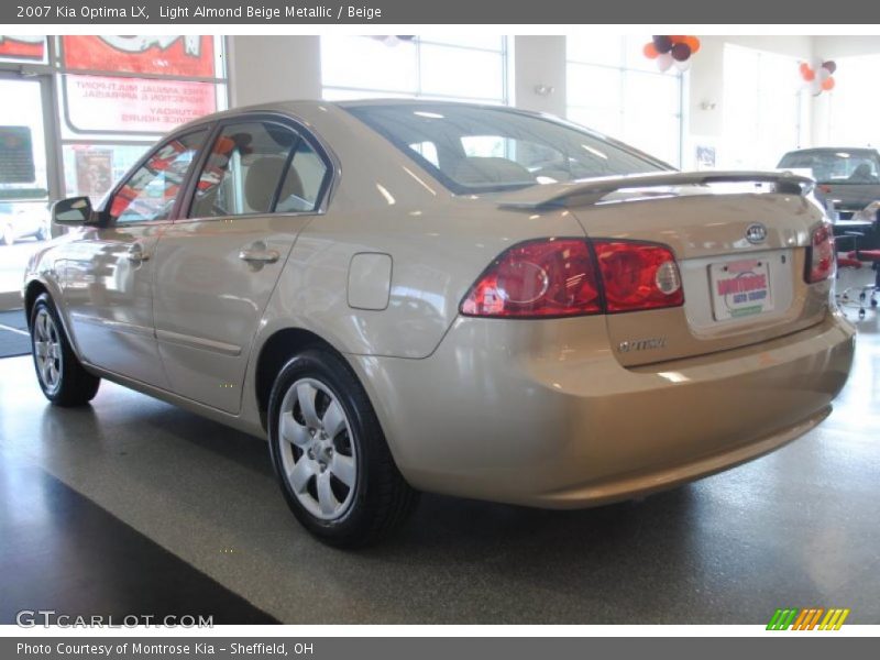 Light Almond Beige Metallic / Beige 2007 Kia Optima LX