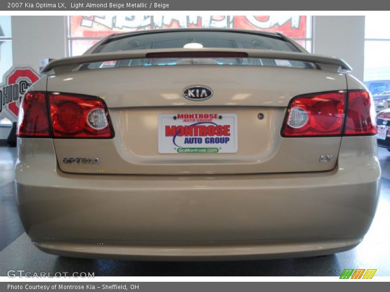 Light Almond Beige Metallic / Beige 2007 Kia Optima LX