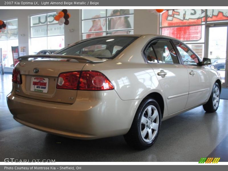 Light Almond Beige Metallic / Beige 2007 Kia Optima LX