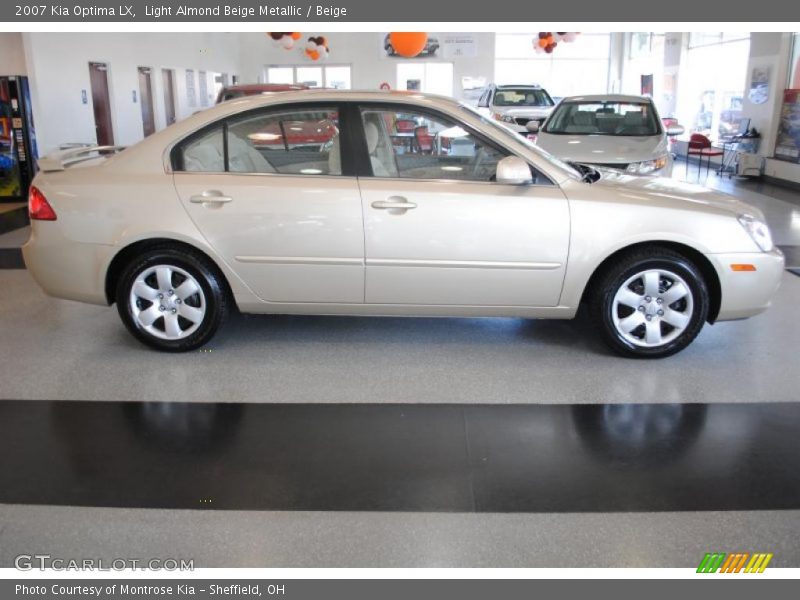 Light Almond Beige Metallic / Beige 2007 Kia Optima LX