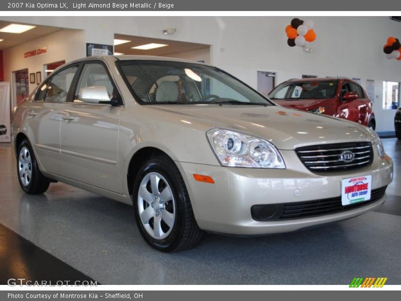 Light Almond Beige Metallic / Beige 2007 Kia Optima LX