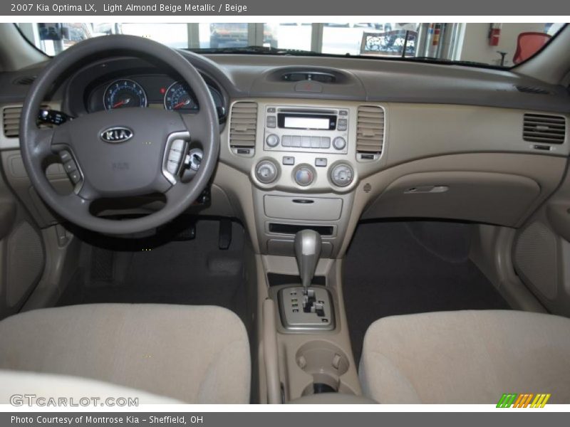 Light Almond Beige Metallic / Beige 2007 Kia Optima LX