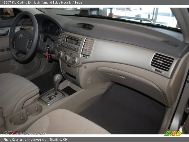 Light Almond Beige Metallic / Beige 2007 Kia Optima LX