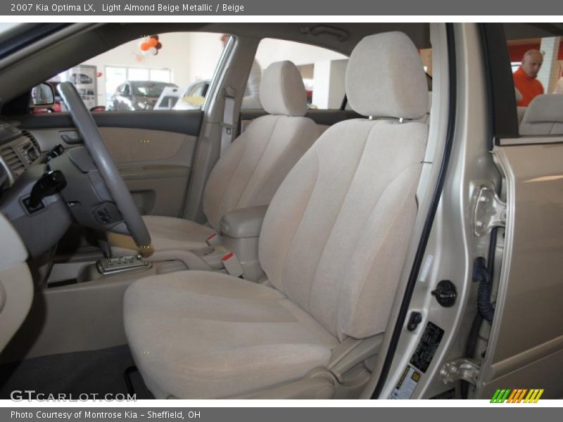 Light Almond Beige Metallic / Beige 2007 Kia Optima LX