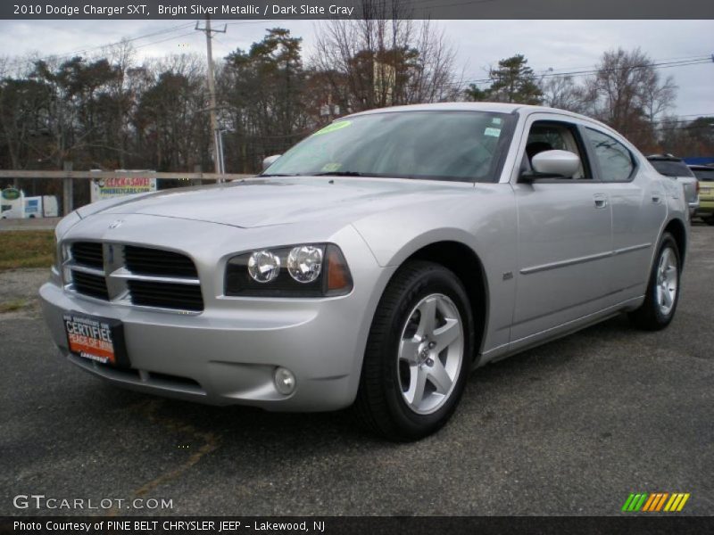 Bright Silver Metallic / Dark Slate Gray 2010 Dodge Charger SXT