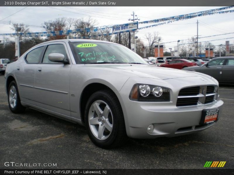 Bright Silver Metallic / Dark Slate Gray 2010 Dodge Charger SXT