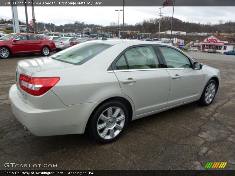 Light Sage Metallic / Sand 2008 Lincoln MKZ AWD Sedan