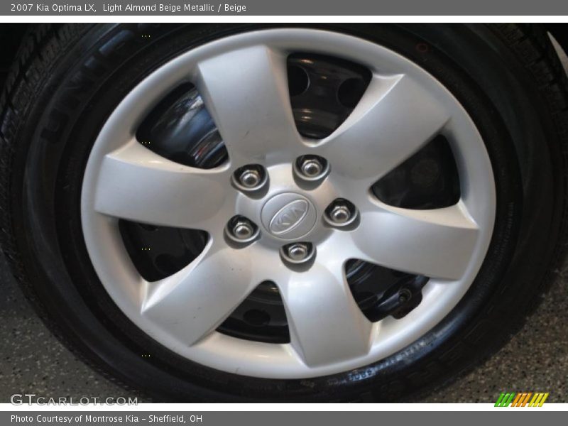 Light Almond Beige Metallic / Beige 2007 Kia Optima LX