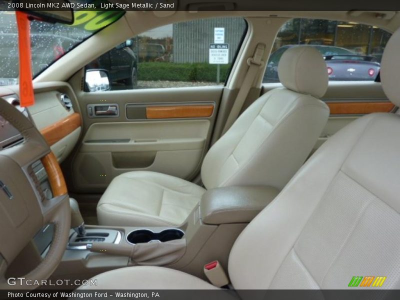 Light Sage Metallic / Sand 2008 Lincoln MKZ AWD Sedan