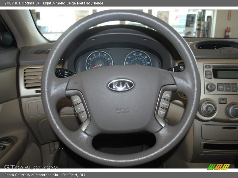 Light Almond Beige Metallic / Beige 2007 Kia Optima LX