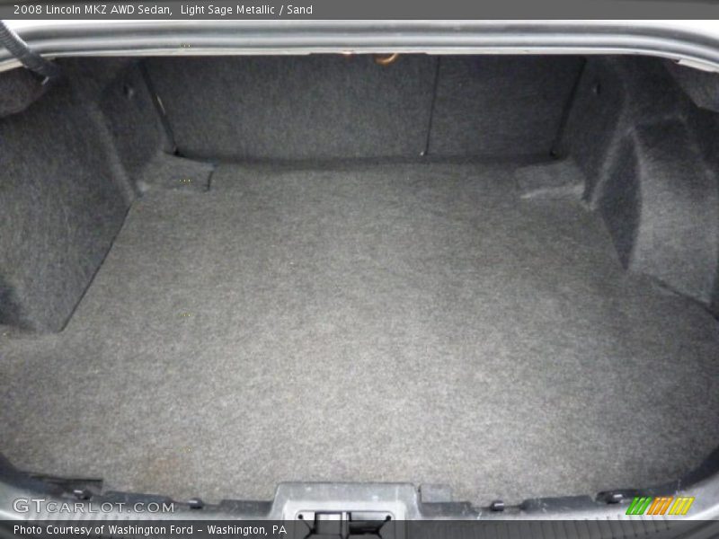 Light Sage Metallic / Sand 2008 Lincoln MKZ AWD Sedan